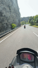 Coastal scooter journey documented in South Kuta, Indonesia