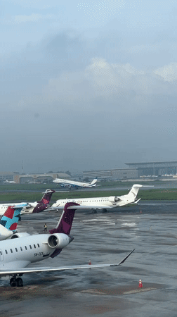 Morning airport operations captured at Lagos international terminal
