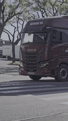 SASETA refrigerated truck observed crossing Barcelona intersection Tuesday morning