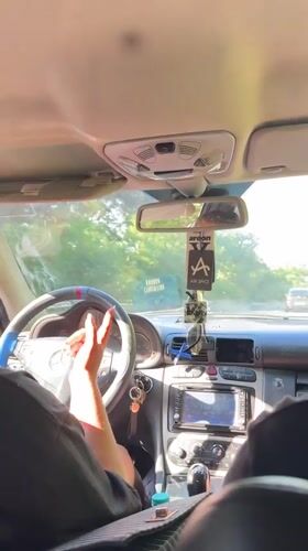 Behind the wheel of a Mercedes in Sredets, Bulgaria