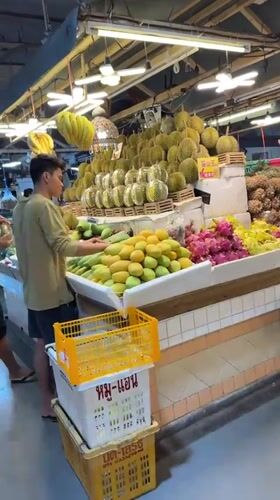 Early morning market activity documented in rainy Patong, Thailand