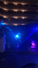Outdoor stage event lights up a Vila-seca night venue