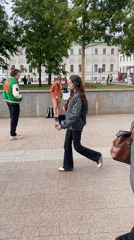 Street musician performs acoustic set in Moscow pedestrian area