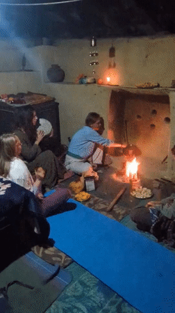 Daily life scenes captured across Haini, India hill station