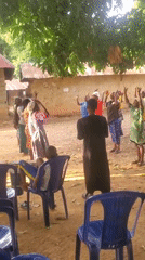 Community celebrates with drumming and dancing in Akwanga, Nigeria