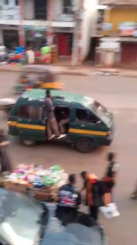 Busy street life documented in Bukuru Nigeria afternoon