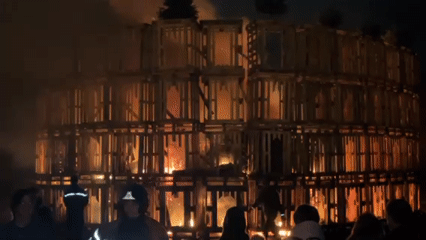 Community gathers for winter bonfire celebration in Luxembourg