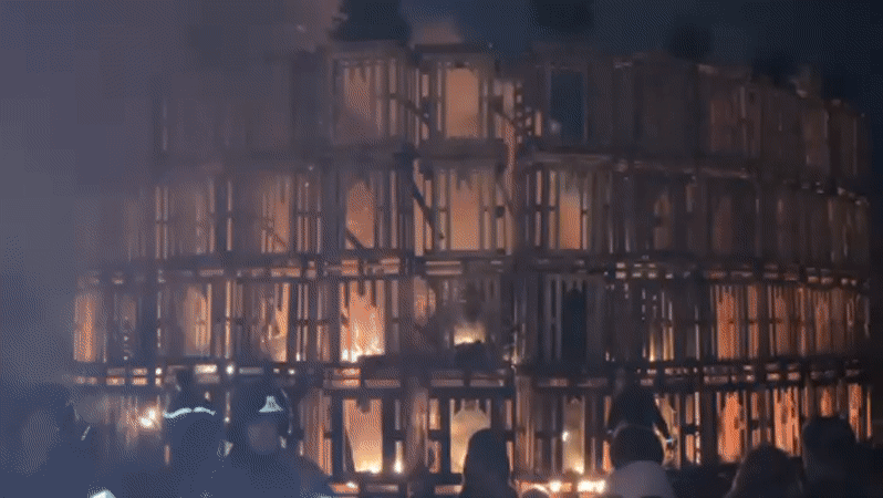 Community gathers for winter bonfire celebration in Luxembourg