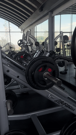 Gym workout session documented in Mexico City