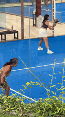 Women play early morning padel in Mengwi, Indonesia