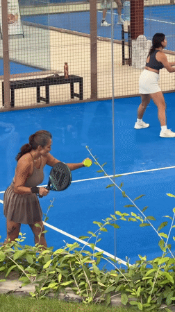 Women play early morning padel in Mengwi, Indonesia