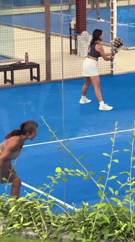 Women play early morning padel in Mengwi, Indonesia