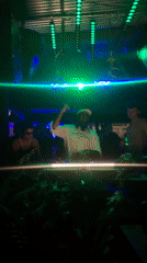 DJ performs evening set at Ahangama club venue