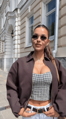 Woman Takes Morning Selfies in Sunny Moscow