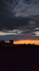 Moscow skyline at golden hour, clouds and color