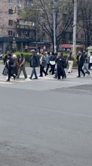 Spring scenes documented across Yerevan neighborhoods
