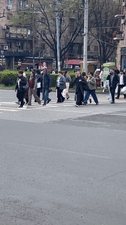 Spring scenes documented across Yerevan neighborhoods