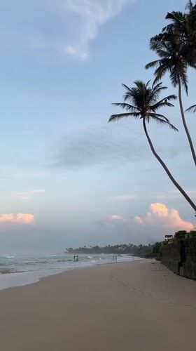 Peaceful dawn moments captured along Kathaluwa beach, Sri Lanka