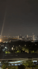 Nighttime cityscape views captured from elevated Kuala Lumpur position