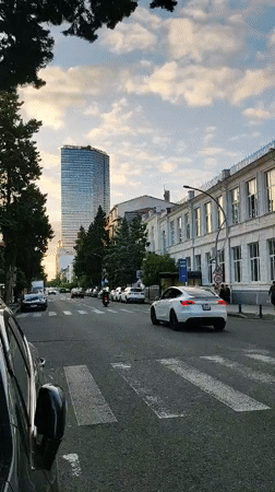 Street scenes in Batumi capture modern and Soviet-era architecture