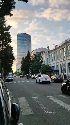 Street scenes in Batumi capture modern and Soviet-era architecture