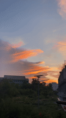 Sunset colors wash over Lhokseumawe's skyline