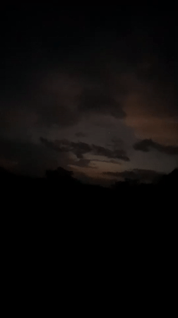 Children play at sunset in Igbara, Nigeria