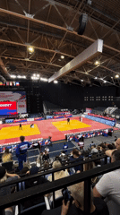 Judo competition documented by spectators in Krasnoyarsk arena