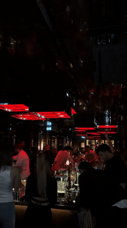 Evening bar scene captured in Beyoğlu nightlife district