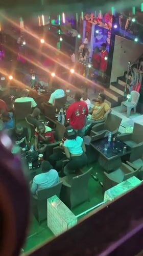 Live band entertains patrons at Obosi bar gathering