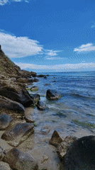 Morning scenes documented around Sinemorets coastal area and construction