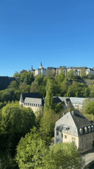 Clear morning views of Luxembourg City captured by witnesses