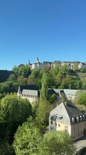 Clear morning views of Luxembourg City captured by witnesses