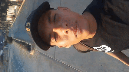 Person films selfie on quiet Venezuelan road