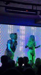 Drag show entertains packed nightclub crowd in Kuta