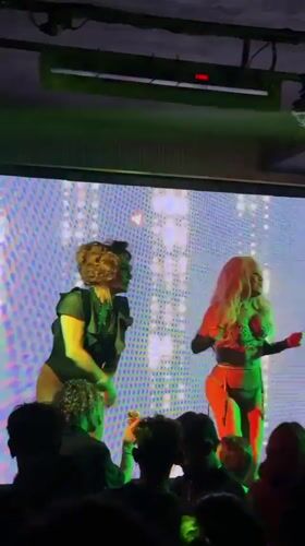 Drag show entertains packed nightclub crowd in Kuta