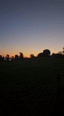 Sunset landscape captured on video near St. Gallen, Switzerland