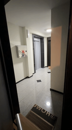 Woman takes mirror selfies in Vozdovac, Belgrade apartment