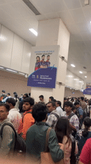 Heavy morning rush hour crowds documented at Bengaluru metro stations