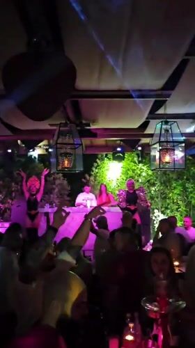Late-night club night in Varna, DJ set and costumed performers