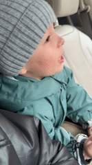 Child in car seat observed in Chaykovsky, Russia