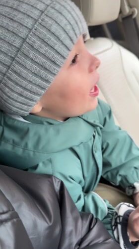 Child in car seat observed in Chaykovsky, Russia