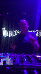 DJ performs with Pioneer equipment at Moscow venue