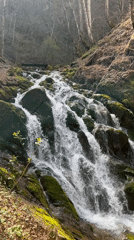Forest waterfall and stream documented in Teteven, Bulgaria