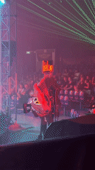 Futuristic circus performance with drummers and aerial acts in Kathu