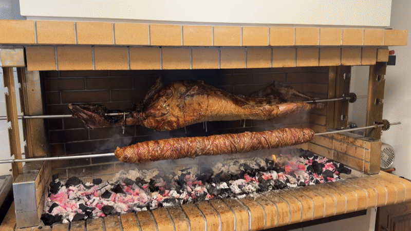 Traditional Greek meal preparation documented in Ekali home