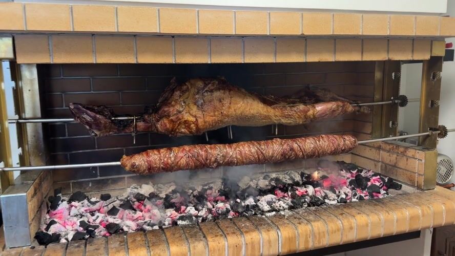 Traditional Greek meal preparation documented in Ekali home