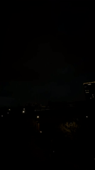 Nighttime urban footage captured from elevated position