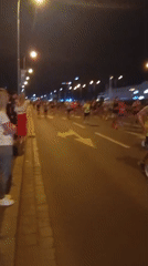 Nighttime marathon draws runners to Wrocław streets