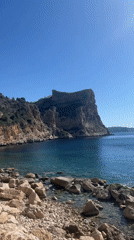 Morning coastal views captured at Benitachell cliffs, Spain